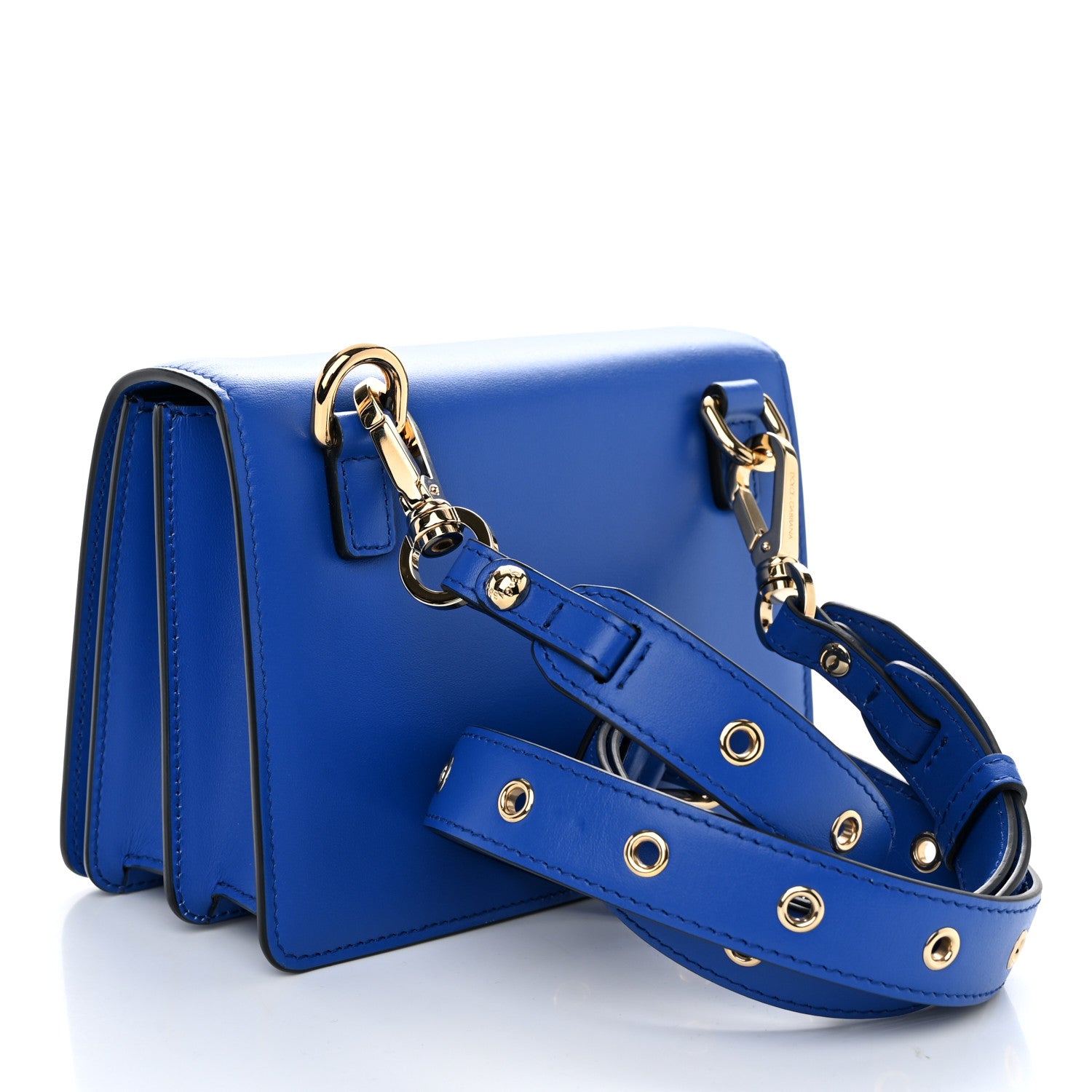 Dolce & Gabbana Calfskin 3.5 Crossbody Bag Blue 3 of 10