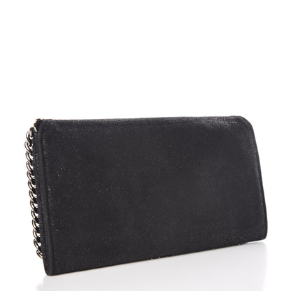 Stella McCartney Shaggy Deer Falabella Flap Wallet Black 3 of 9