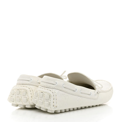 Louis Vuitton Empreinte Mens Arizona Car Shoe Moccasin Loafers 8 White 4 of 8