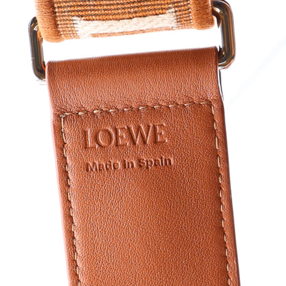 Loewe Calfskin Jacquard Anagram Strap  Tan 3 of 5