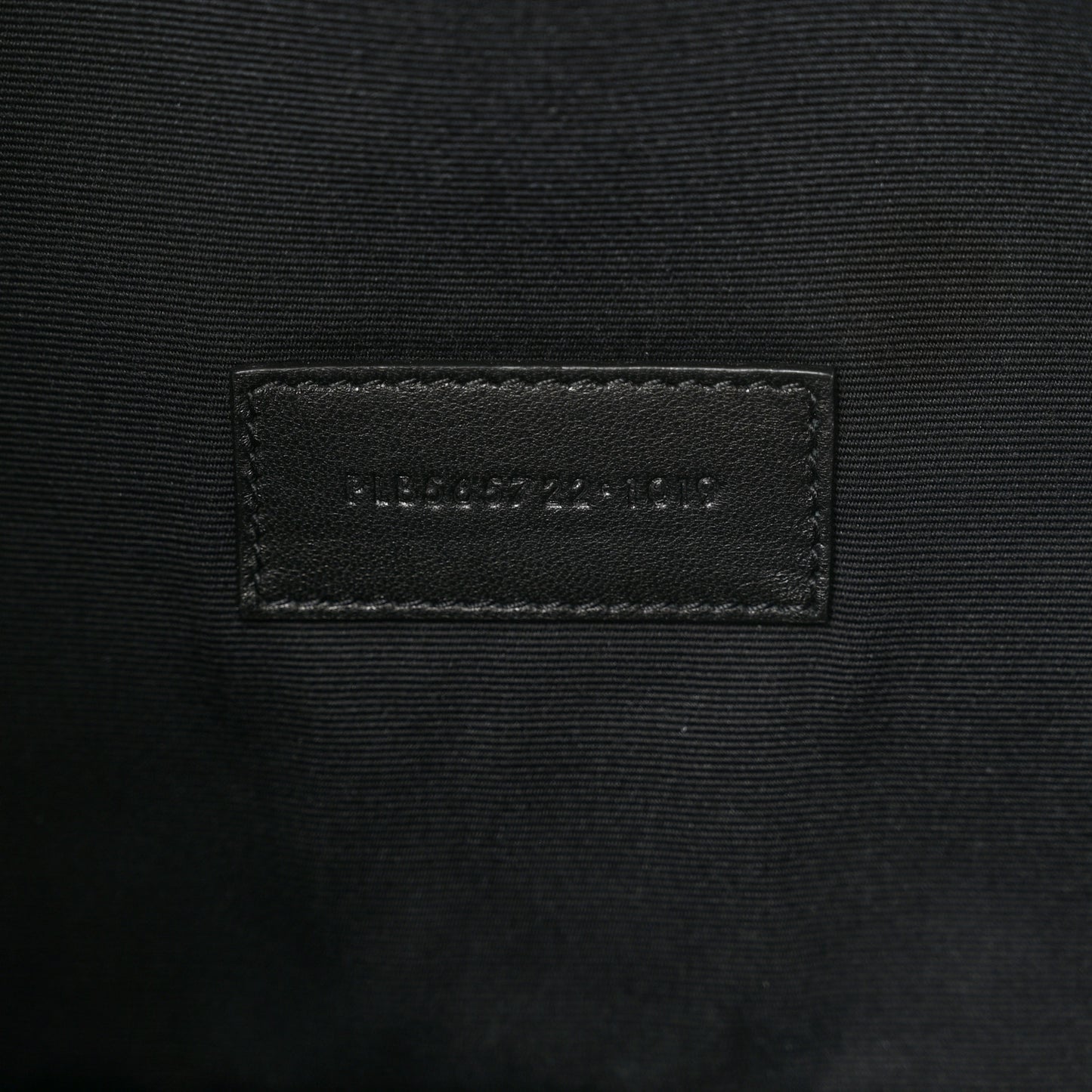 Linen Canvas Rive Gauche Zipped Pouch Optic White