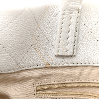 Chanel Grained Calfskin CC Pocket Tote White 14 of 14