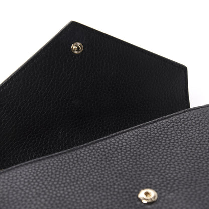 Valentino Garavani Pebbled Calfskin Rockstud Envelope Wallet on Chain Black 8 of 10