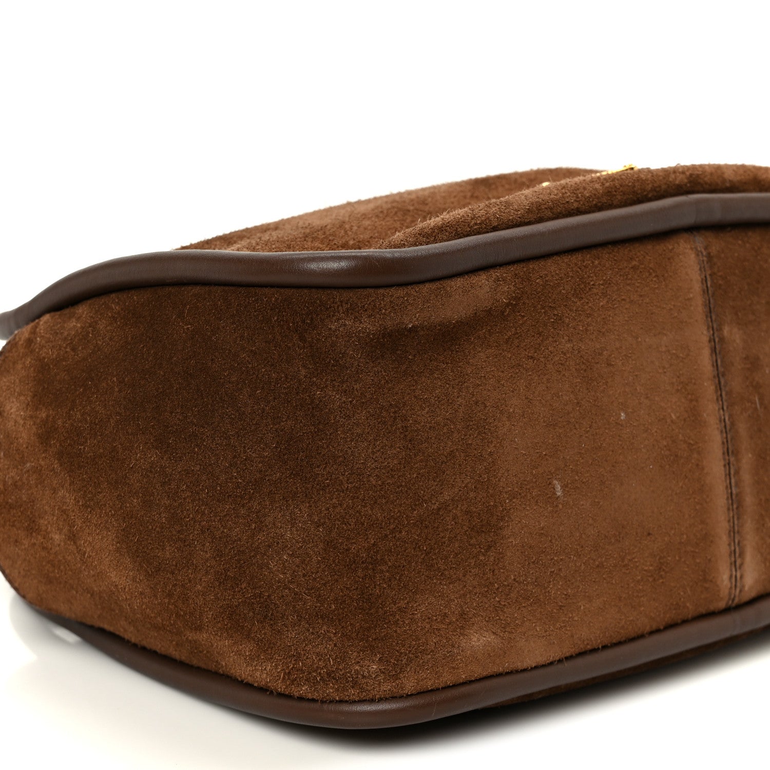 Prada Camoscio Darling Shoulder Bag Cocoa Brown 9 of 10