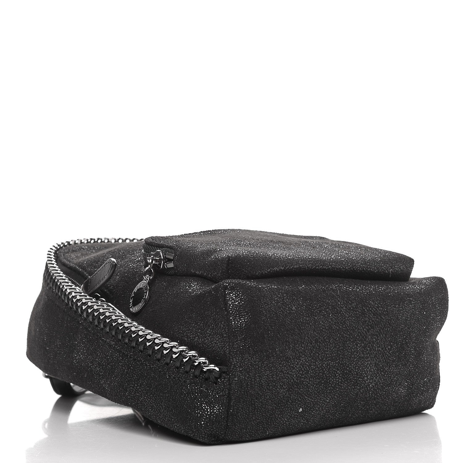 Stella McCartney Shaggy Deer Mini Falabella Backpack Black 4 of 7