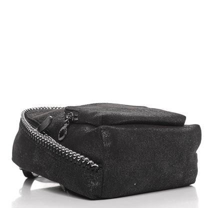 Stella McCartney Shaggy Deer Mini Falabella Backpack Black 4 of 7