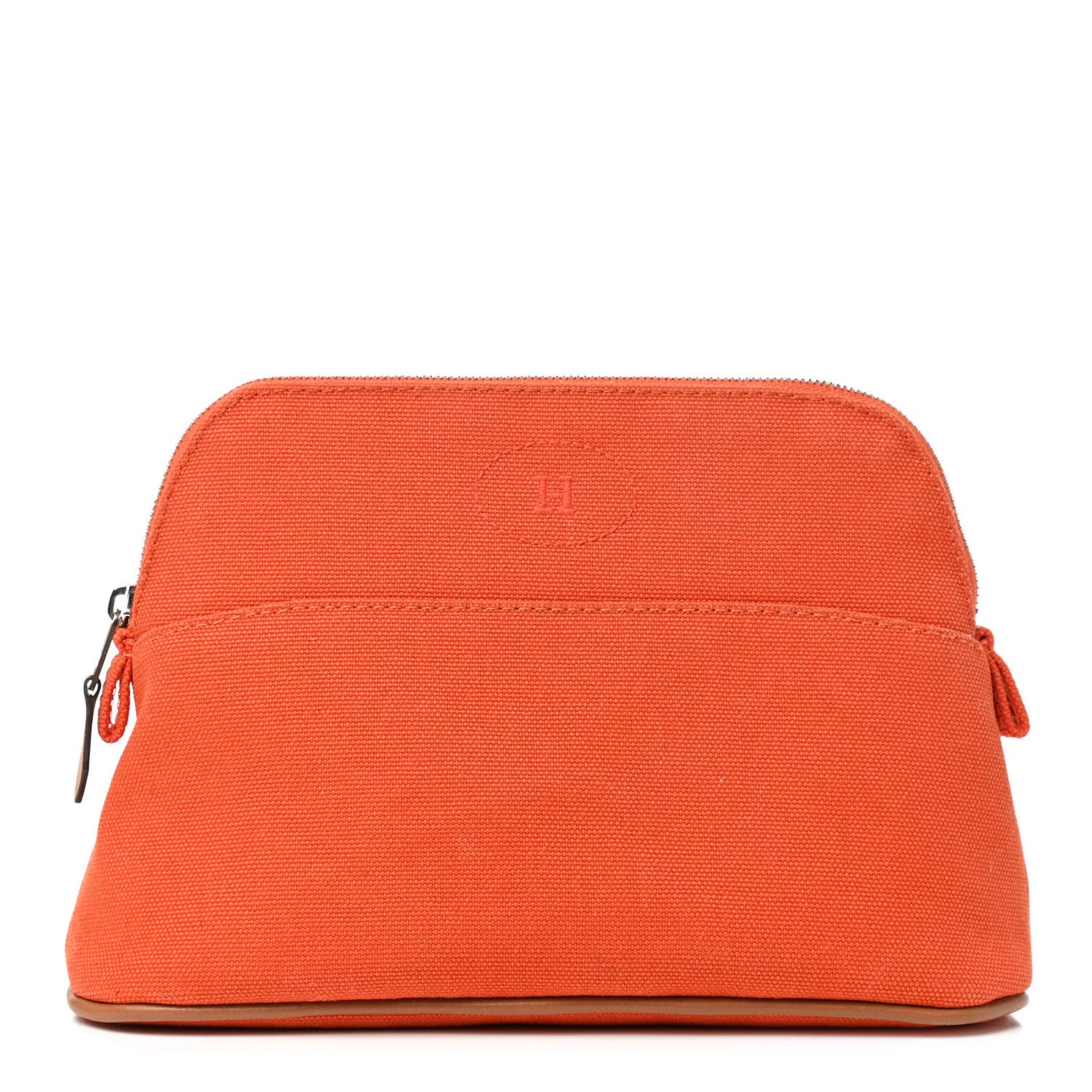 Cotton Canvas Mini Bolide Travel Cosmetic Pouch Feu