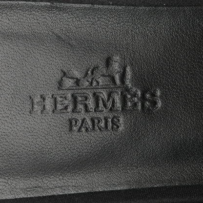 Hermes Satin Oz Mules 36.5 Black 7 of 10