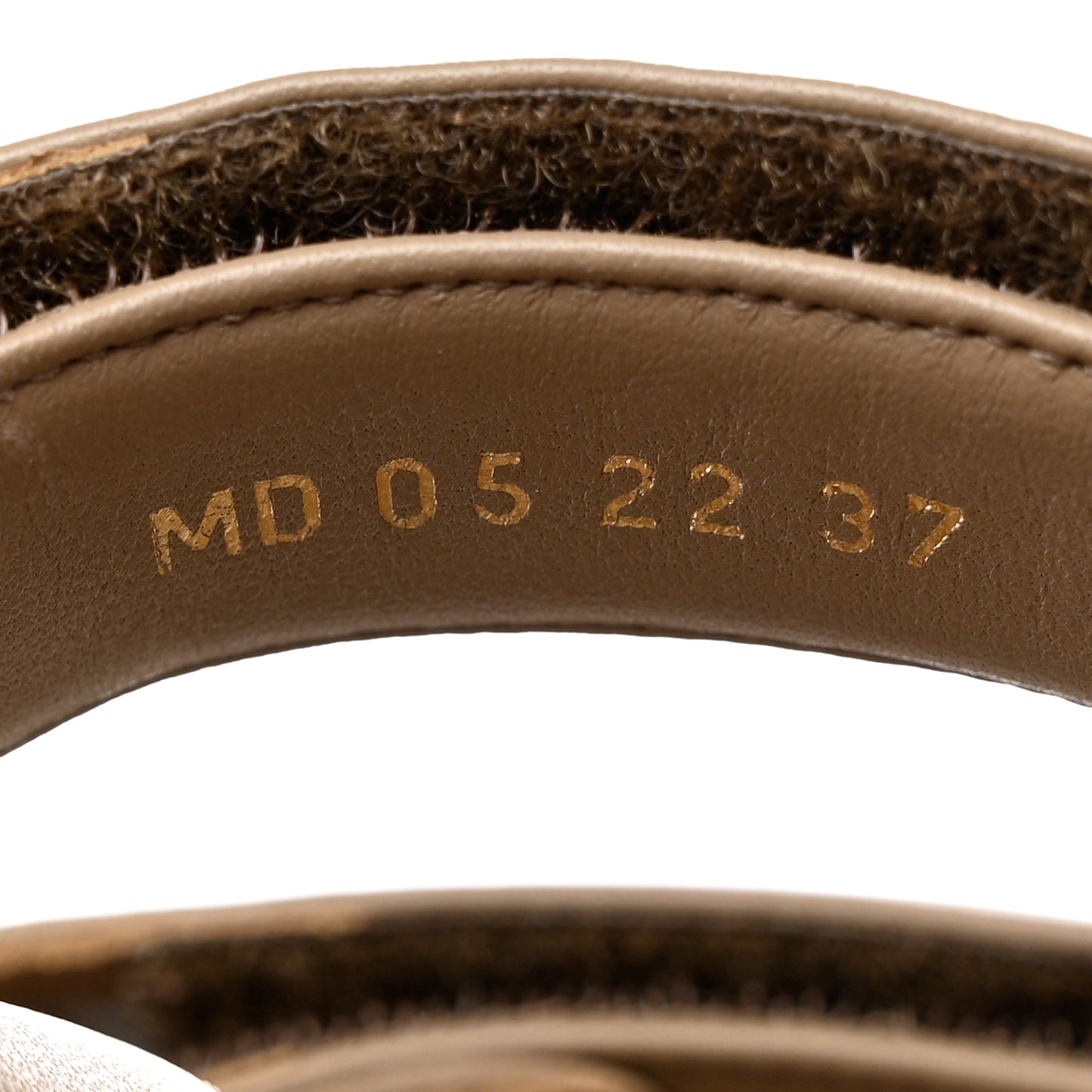 Lambskin Dioract 10mm Slide Sandals 37 Beige