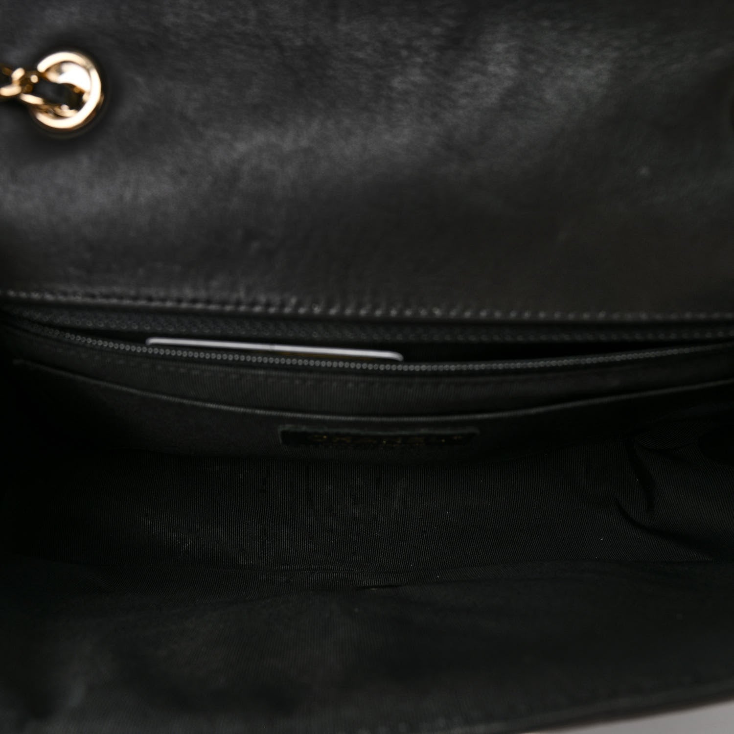 Chanel Calfskin Chevron Quilted Small Statement Flap Black 5 of 10