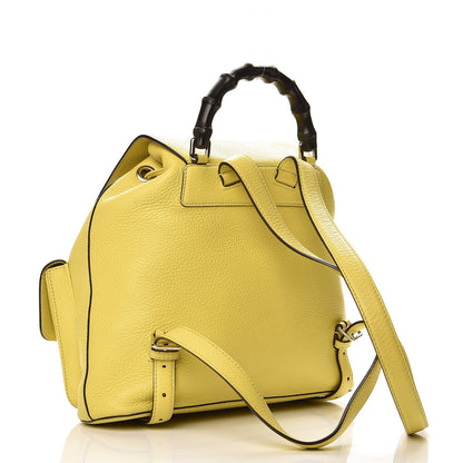 Gucci Cellarius Calfskin Medium Bamboo Backpack Mimosa Flower 3 of 8