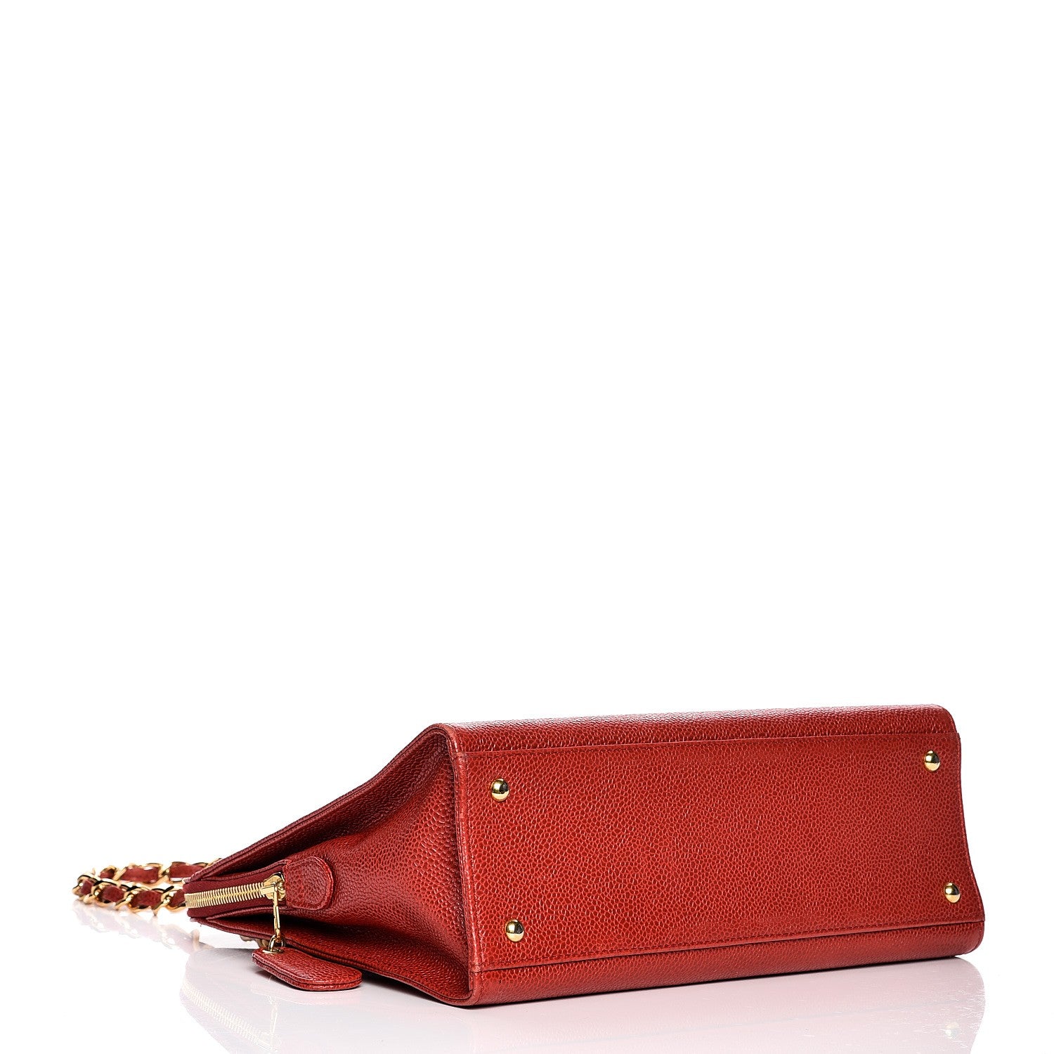 Chanel Caviar Shopper Tote Red 4 of 13