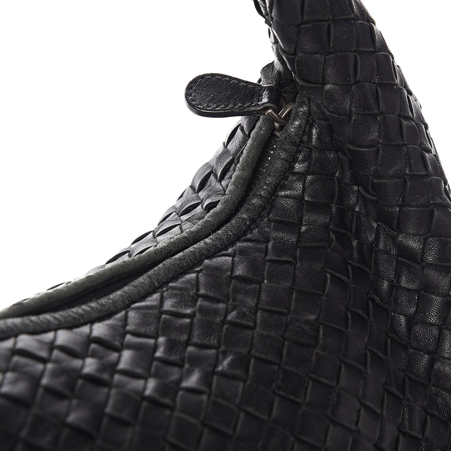 Nappa Intrecciato Medium Veneta Hobo Black