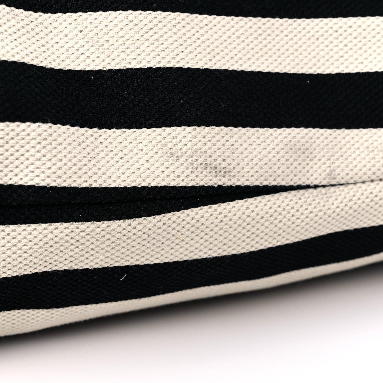 Gucci Cotton Canvas Stripe Logo Mens Tote White Black 16 of 17
