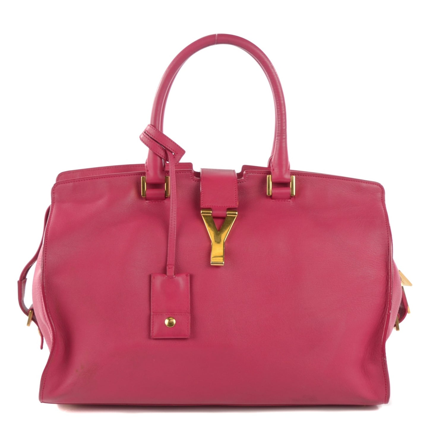 Calfskin Medium Classic Y Cabas Fuchsia