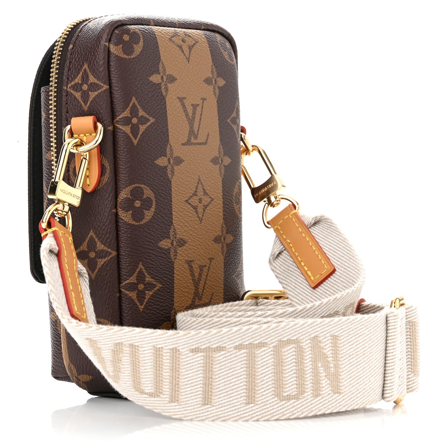 Louis Vuitton X NIGO Reverse Monogram Flat Double Phone Pouch 3 of 9
