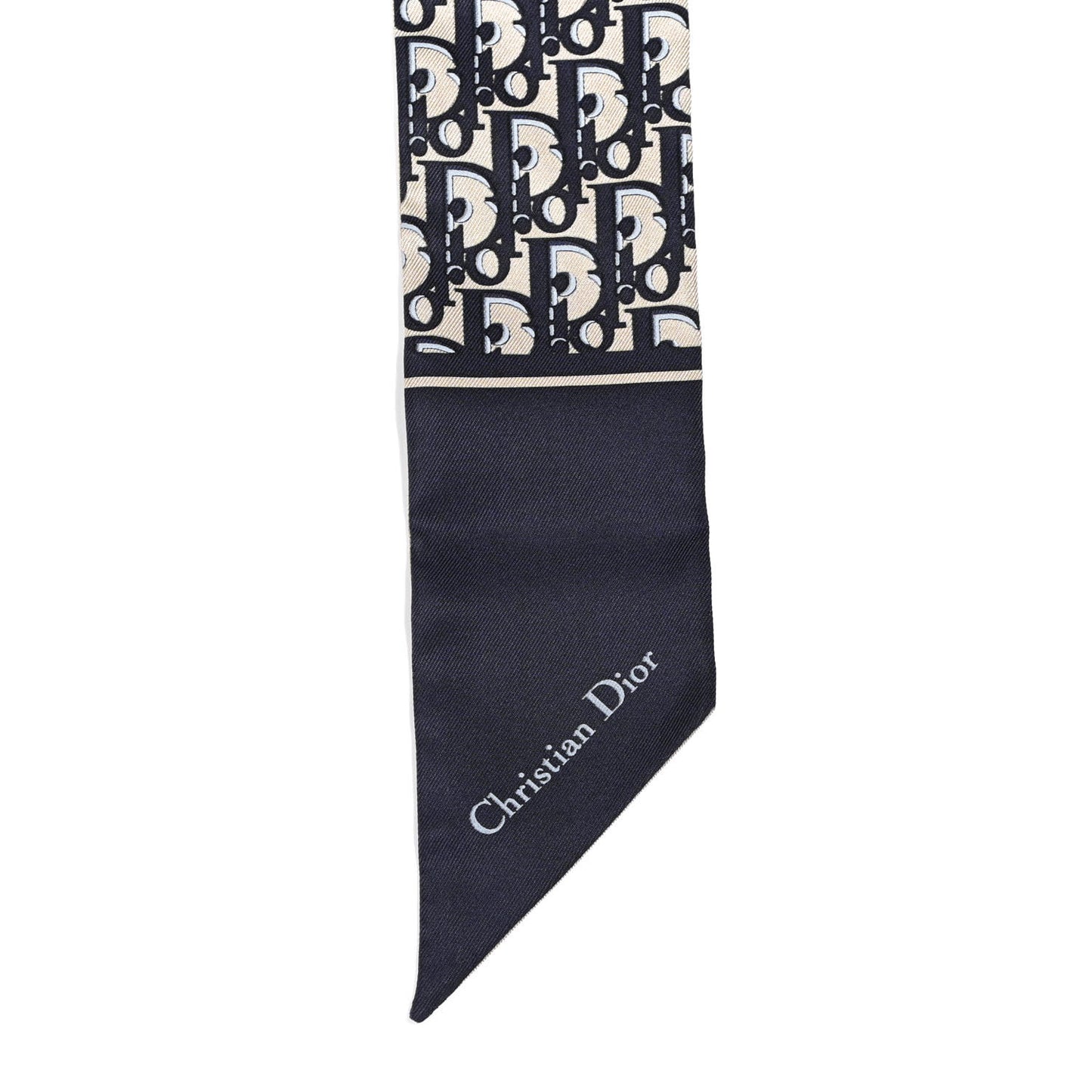 Silk Oblique Mitzah Scarf Blue