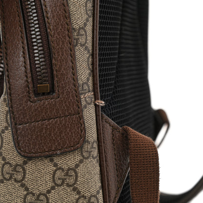 Gucci GG Supreme Monogram Calfskin Web Small Ophidia Day Backpack Beige Ebony New Acero 10 of 11
