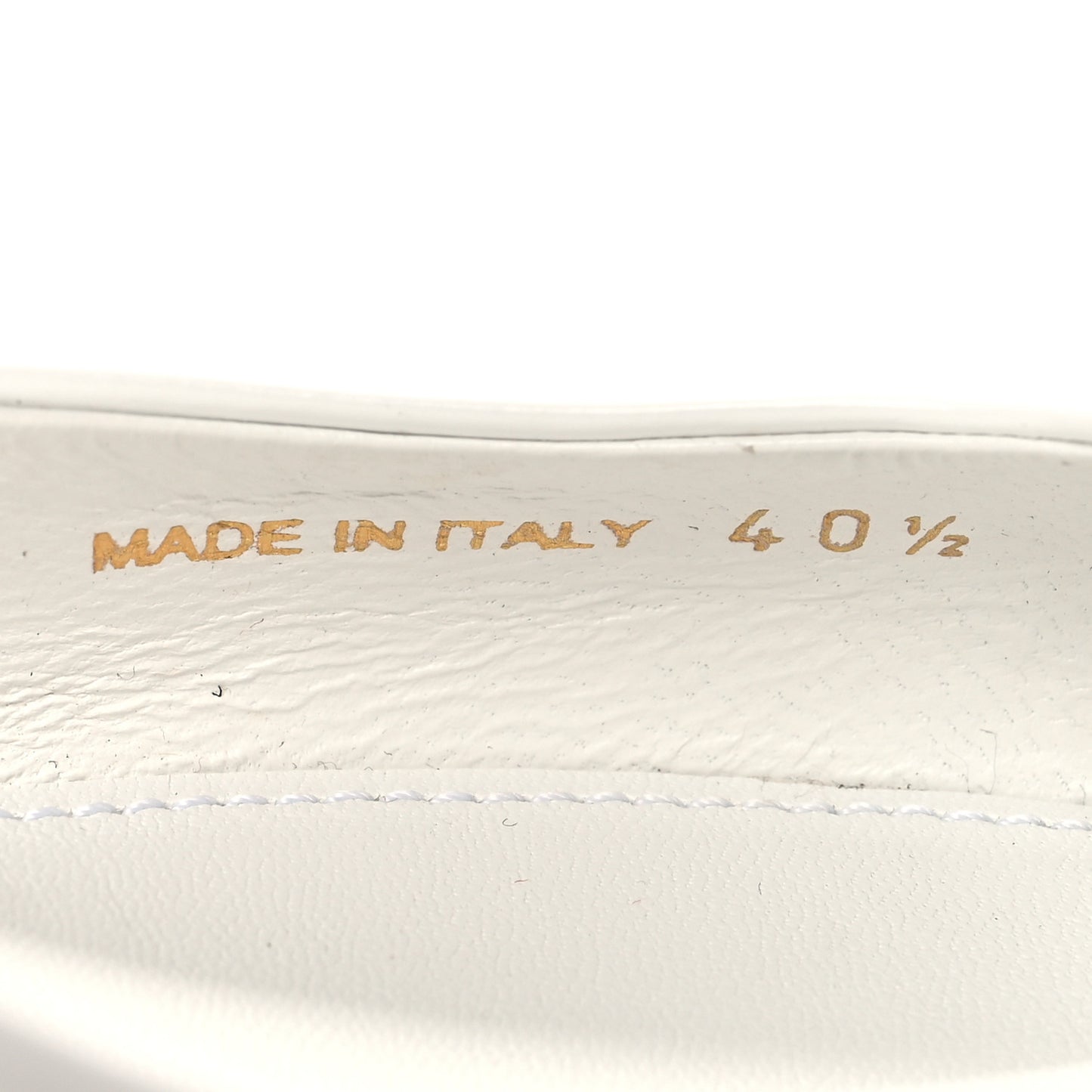 Spazzolato Triangle Logo Pointed Toe 45mm Slingback Pumps 40.5 White