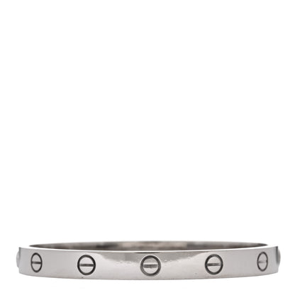 Cartier 18K White Gold LOVE Bracelet 17 1 of 4