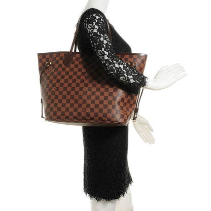 Louis Vuitton Damier Ebene Neverfull MM 2 of 8