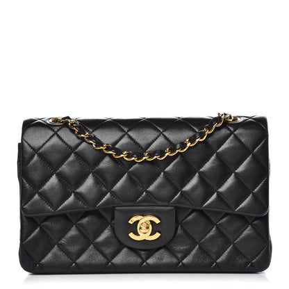 Chanel Lambskin Quilted Small Double Flap Black 1 of 13