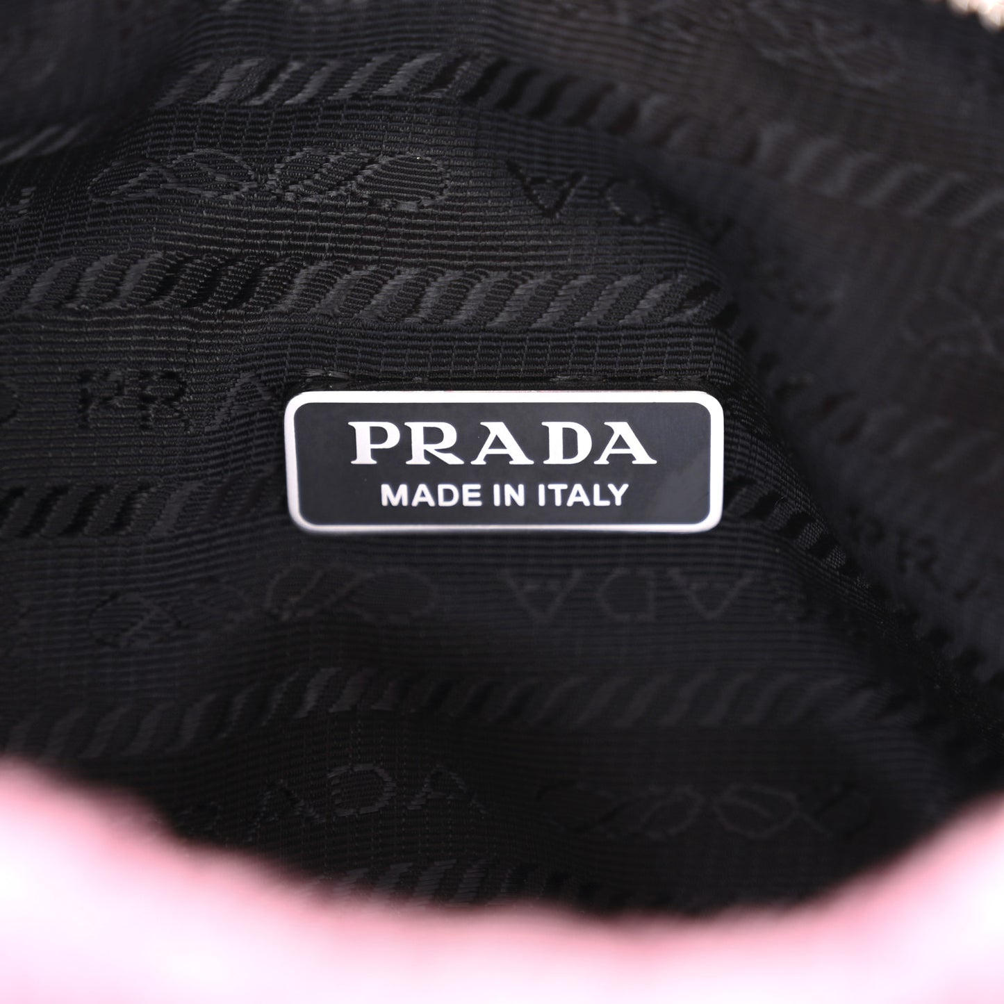 Terry Cloth Mini Re-Edition 2000 Bag Petalo Black