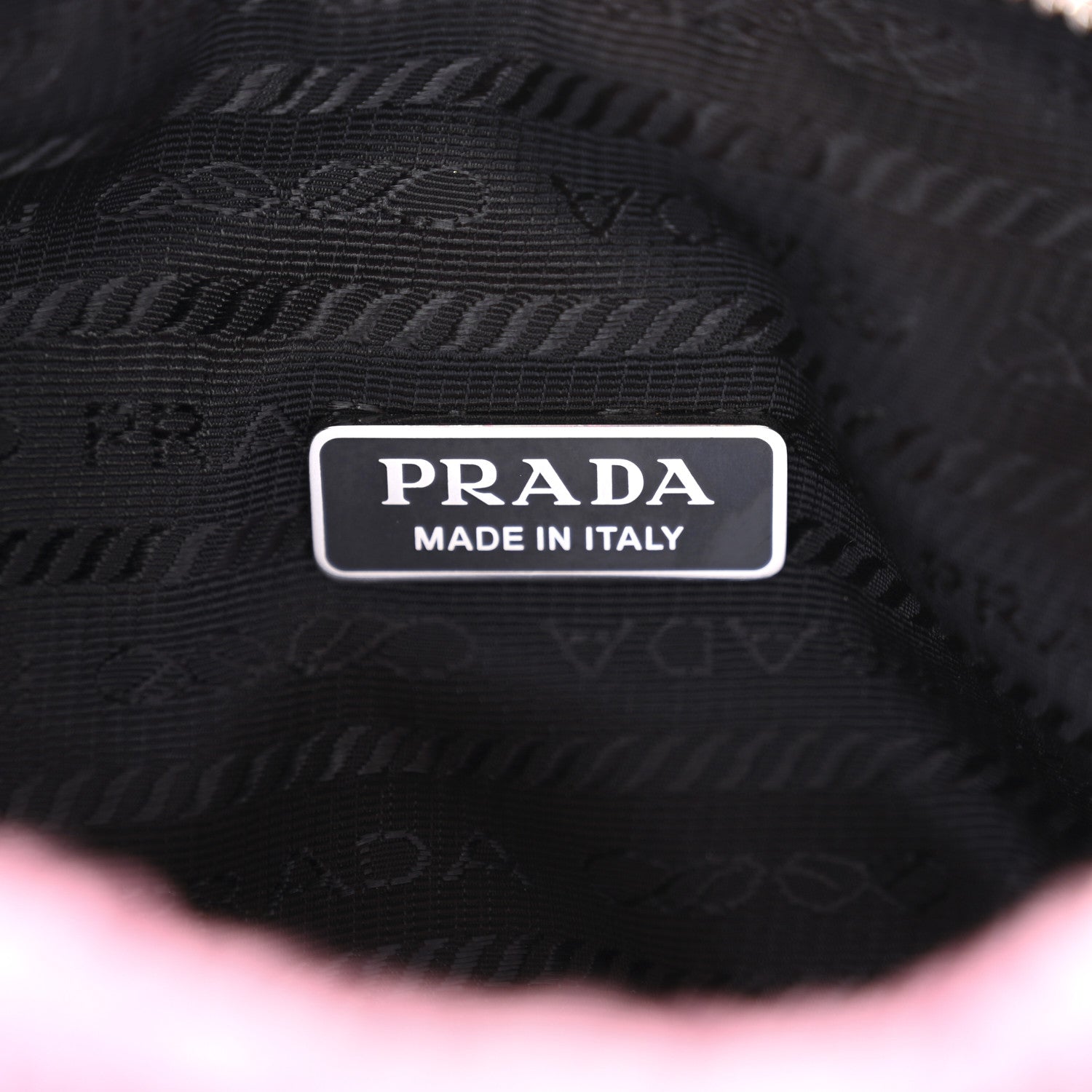 Prada Terry Cloth Mini Re-Edition 2000 Bag Petalo Black 5 of 9