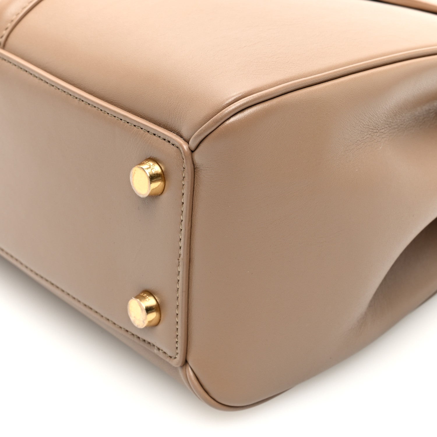 Celine Satinated Calfskin Small 16 Top Handle Bag Smoked Brown 10 of 10