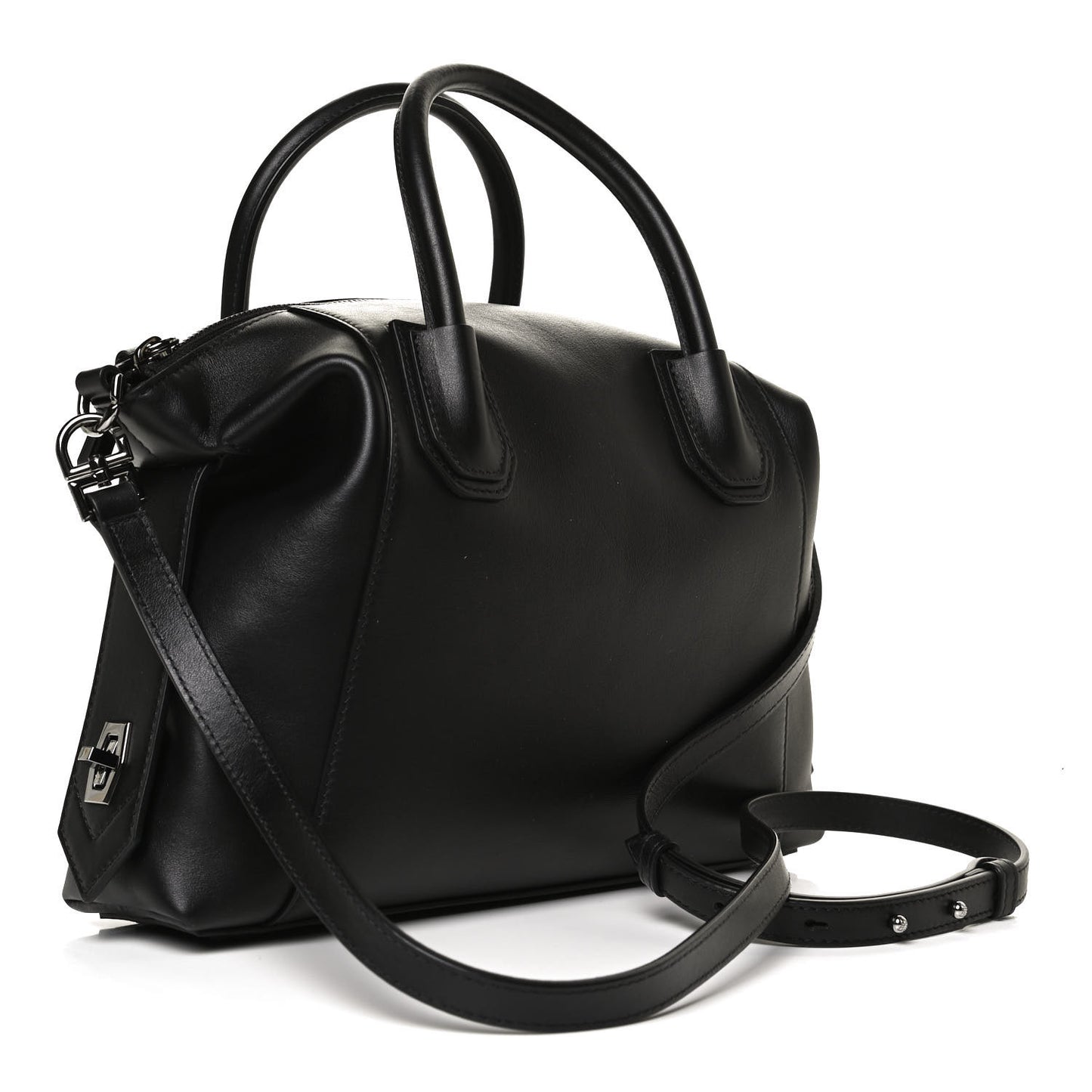 Smooth Calfskin Small Soft Antigona Black