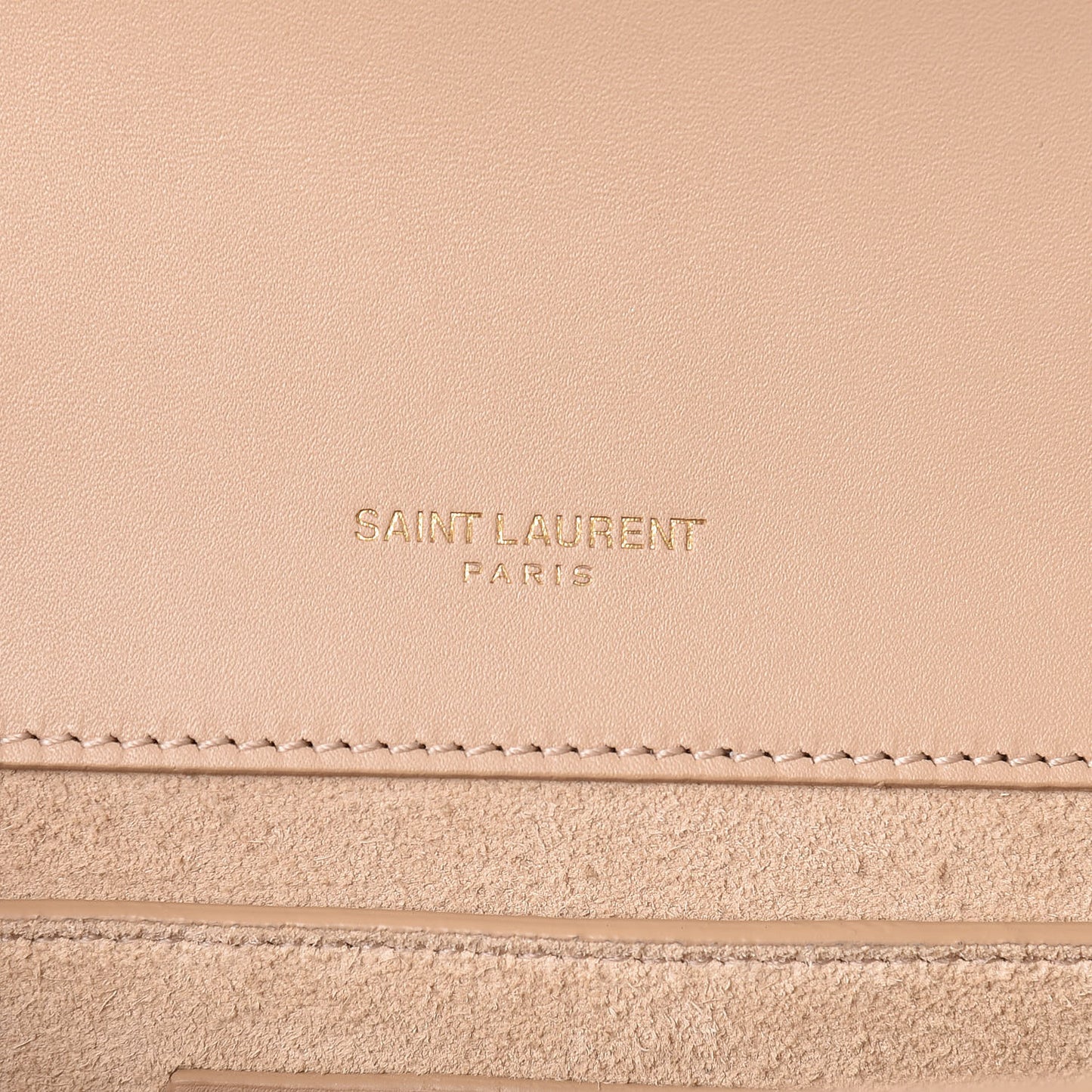 Smooth Calfskin Medium Classic Monogram Kate Tassel Satchel Dark Beige