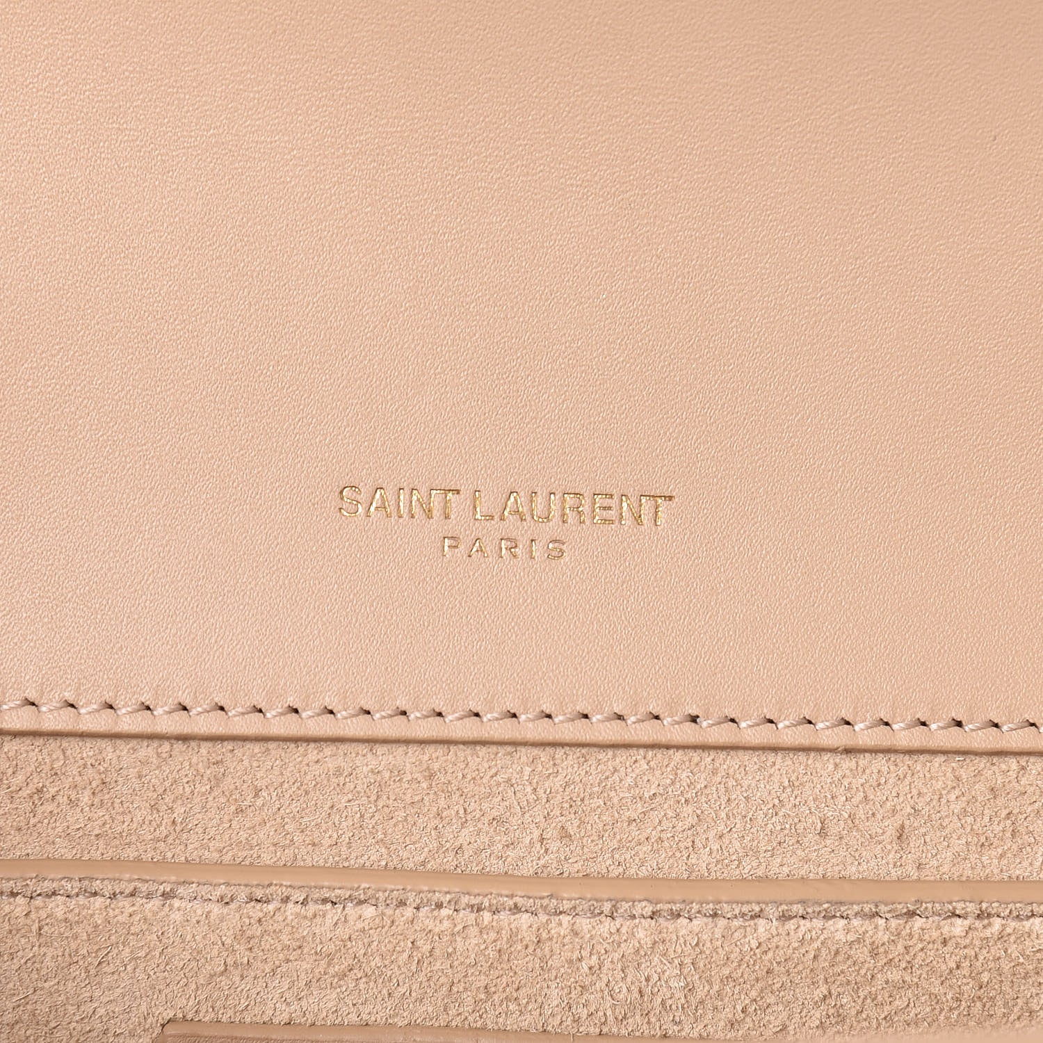 Saint Laurent Smooth Calfskin Medium Classic Monogram Kate Tassel Satchel Dark Beige 6 of 15