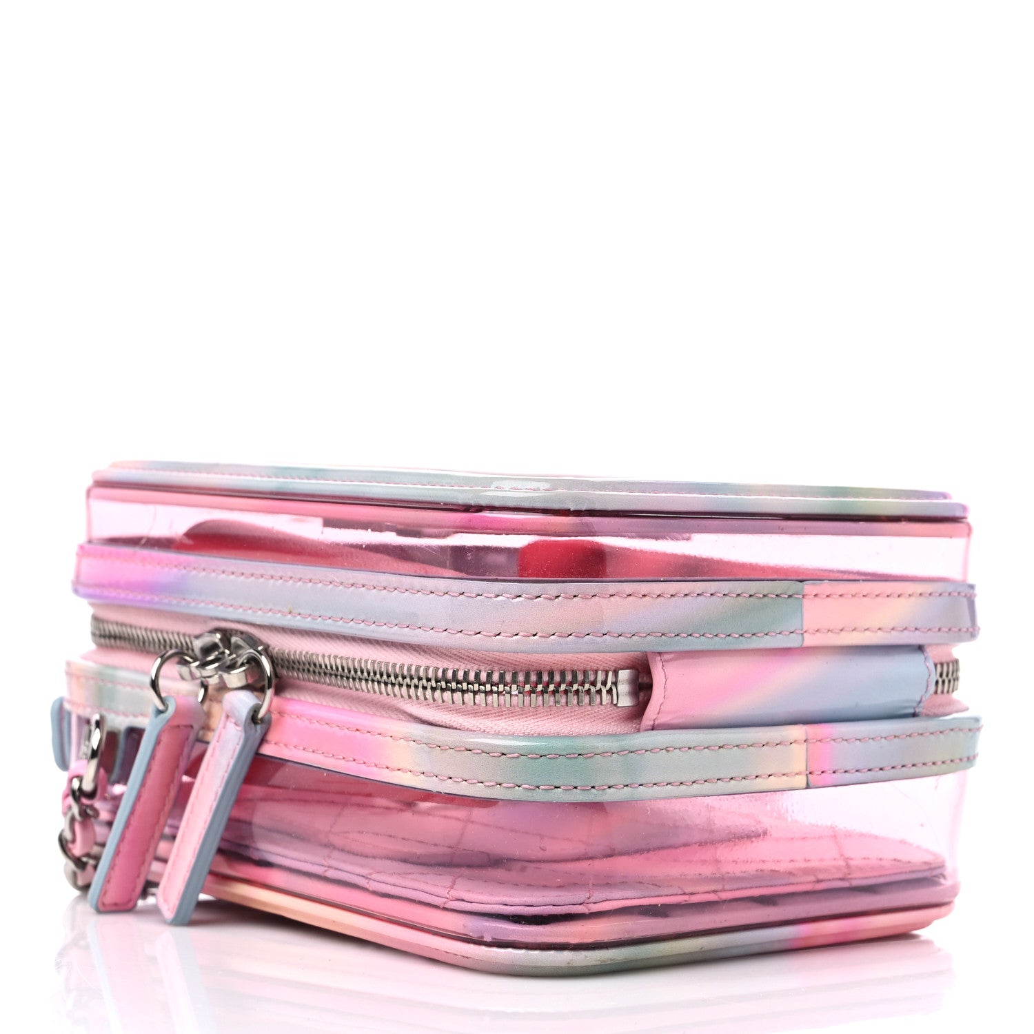 Chanel PVC Patent Calfskin Patent Lambskin Vertical Vanity Case Pink 5 of 10