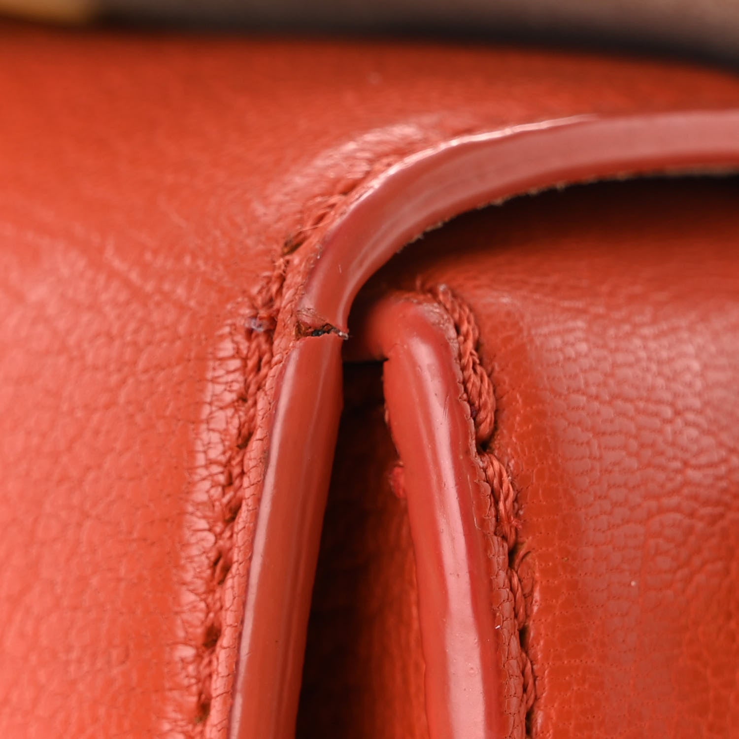 Alexander McQueen Silky Amish Grained Goatskin Box Shoulder Bag 16 Flame 15 of 16