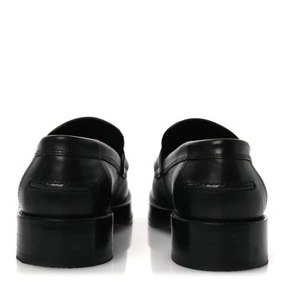 Hermes Calfskin Womens Hot Loafer 37 Black 6 of 13