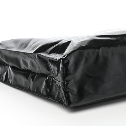 Gucci Patent Canvas Frame Logo Vertical Tote Black Crop 8 of 9