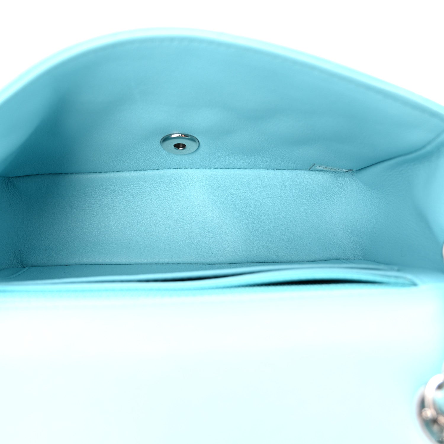 Chanel Lambskin Quilted Mini Rectangular Flap Neon Blue 5 of 11
