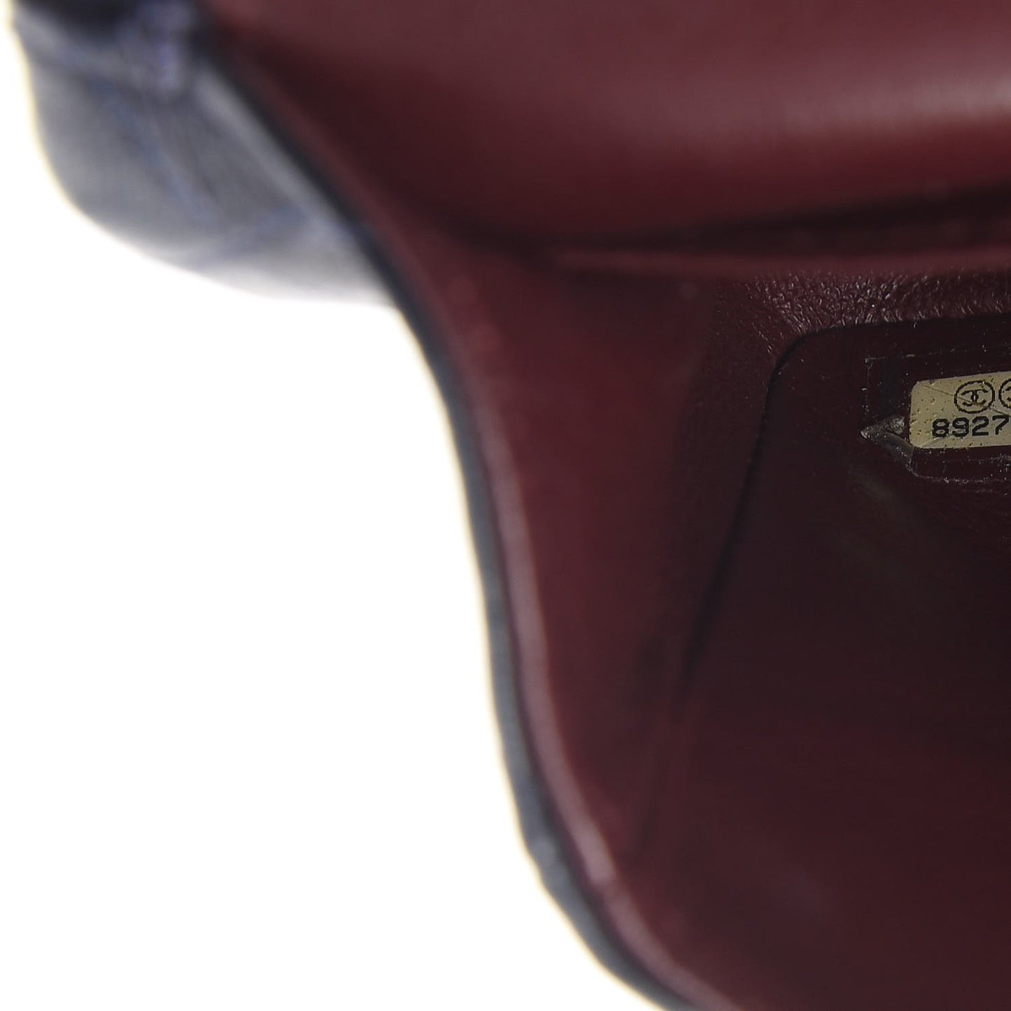 Lambskin Quilted Medium Double Flap Navy