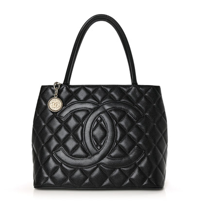 Chanel Caviar Quilted Medallion Tote Black 1 of 11