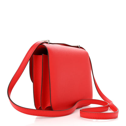 Hermes Epsom Enamel Constance 18 Rouge de Coeur Mauve Sylvestre 3 of 11