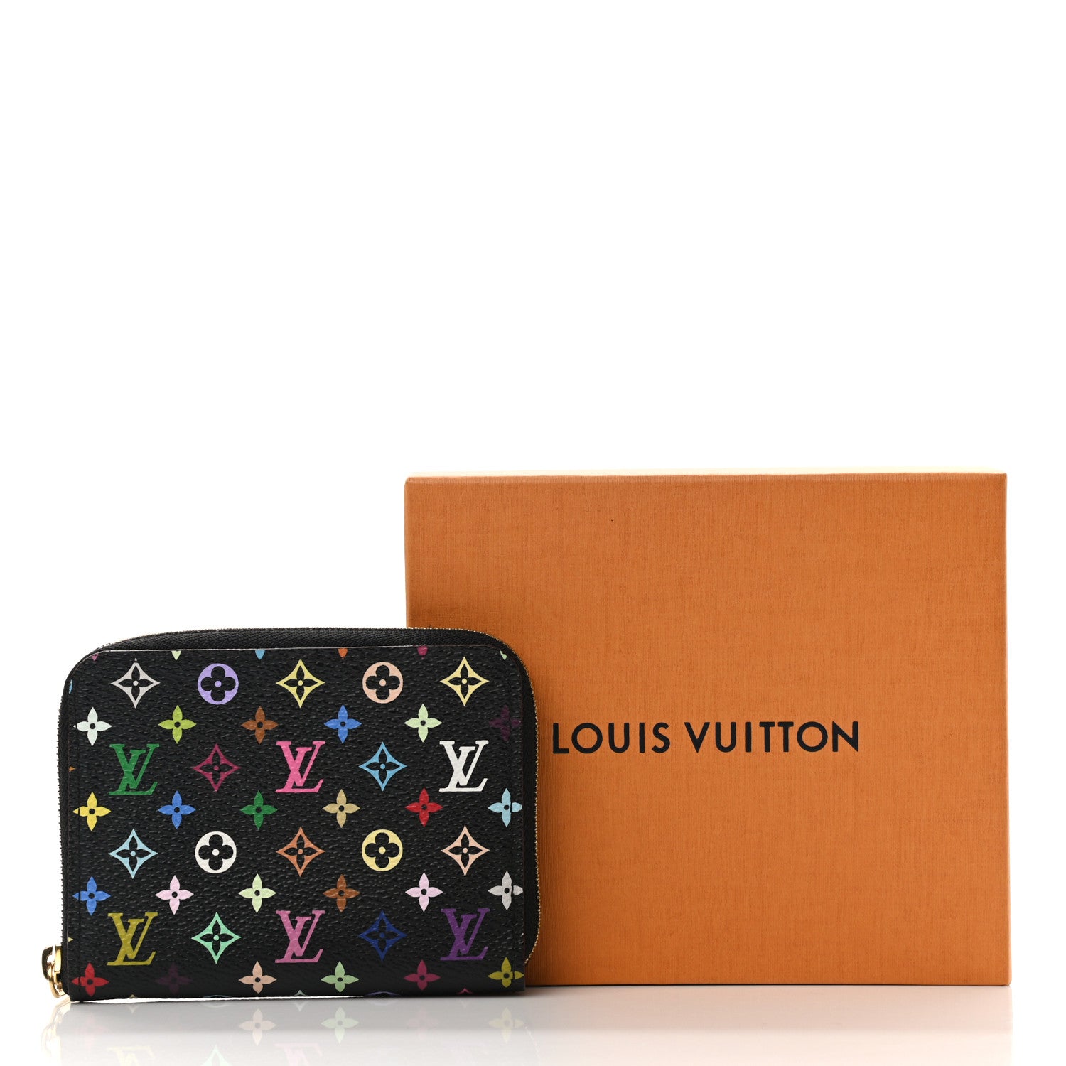 Louis Vuitton Monogram Multicolor Zippy Coin Purse Black Grenade 9 of 9