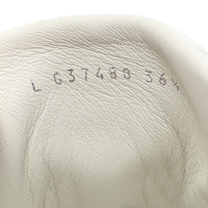 Chanel Fabric Womens Logo Sneakers 36.5 White 8 of 9
