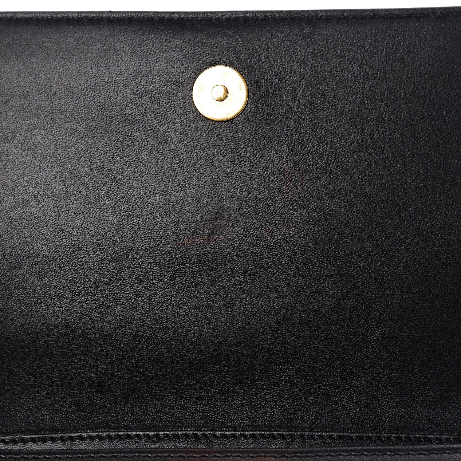 Versace Vitello Studded Palazzo Medusa Evening Clutch Bag Black 9 of 16