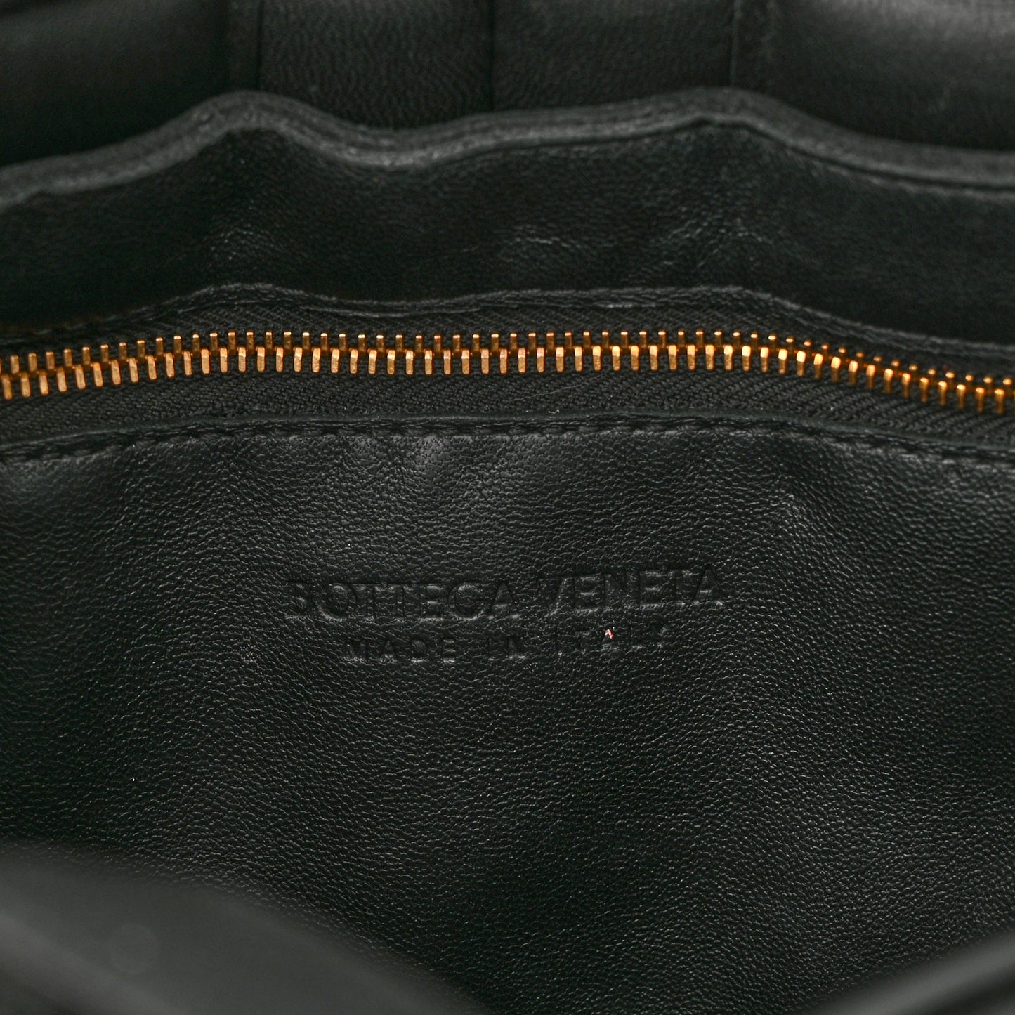 Nappa Maxi Intreccio Padded Cassette Crossbody Bag Black