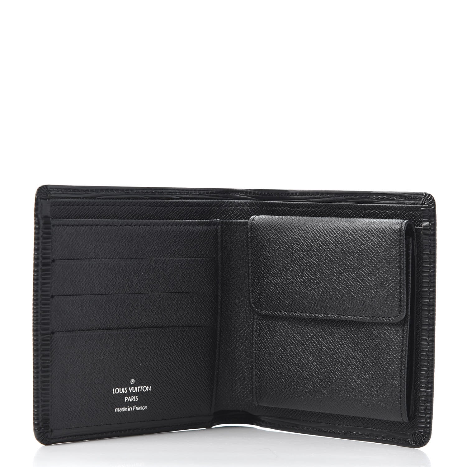 Louis Vuitton Epi Porte-Billets Cartes Credit Monnaie Wallet Black 4 of 9