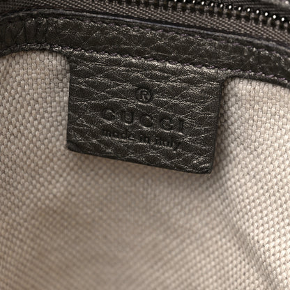 Gucci Metallic Pebbled Calfskin Large Soho Chain Shoulder Bag Sasso 6 of 15