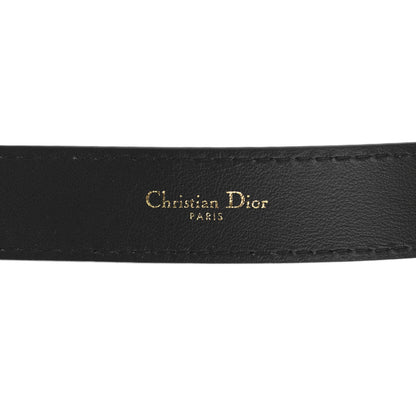 Christian Dior Calfskin D Fence Belt 75 Black 3 of 6