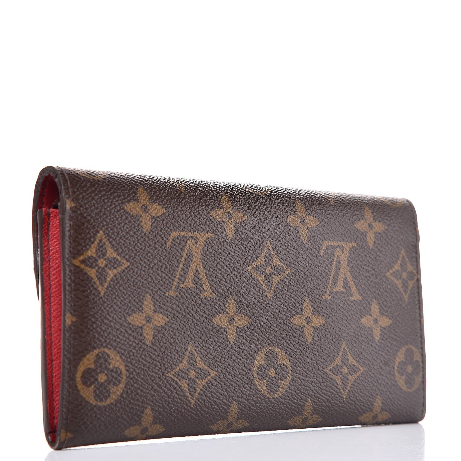 Louis Vuitton Monogram Emilie Wallet Red 3 of 10