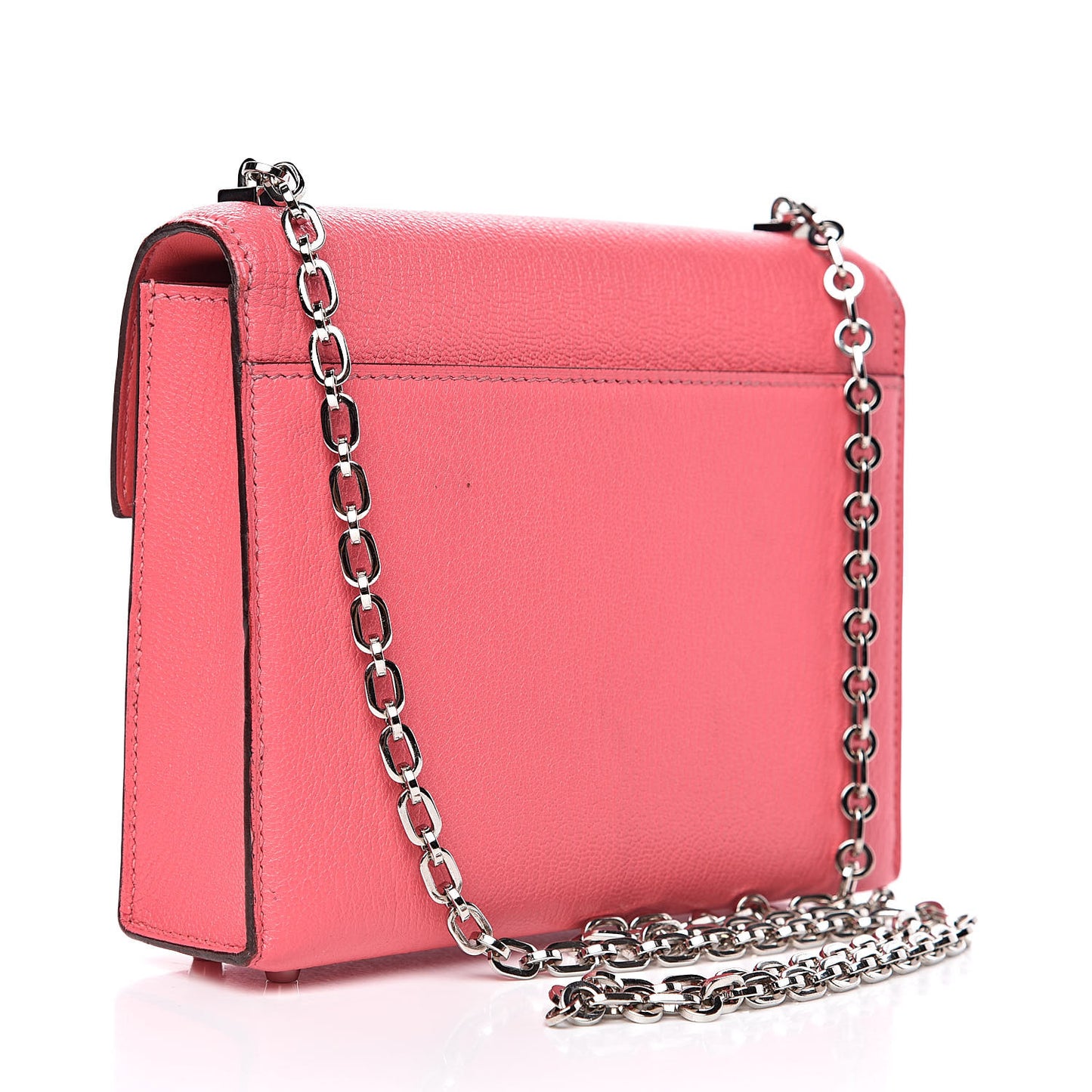 Chevre Chamkila Mini Verrou Chaine Bag Rose Lipstick