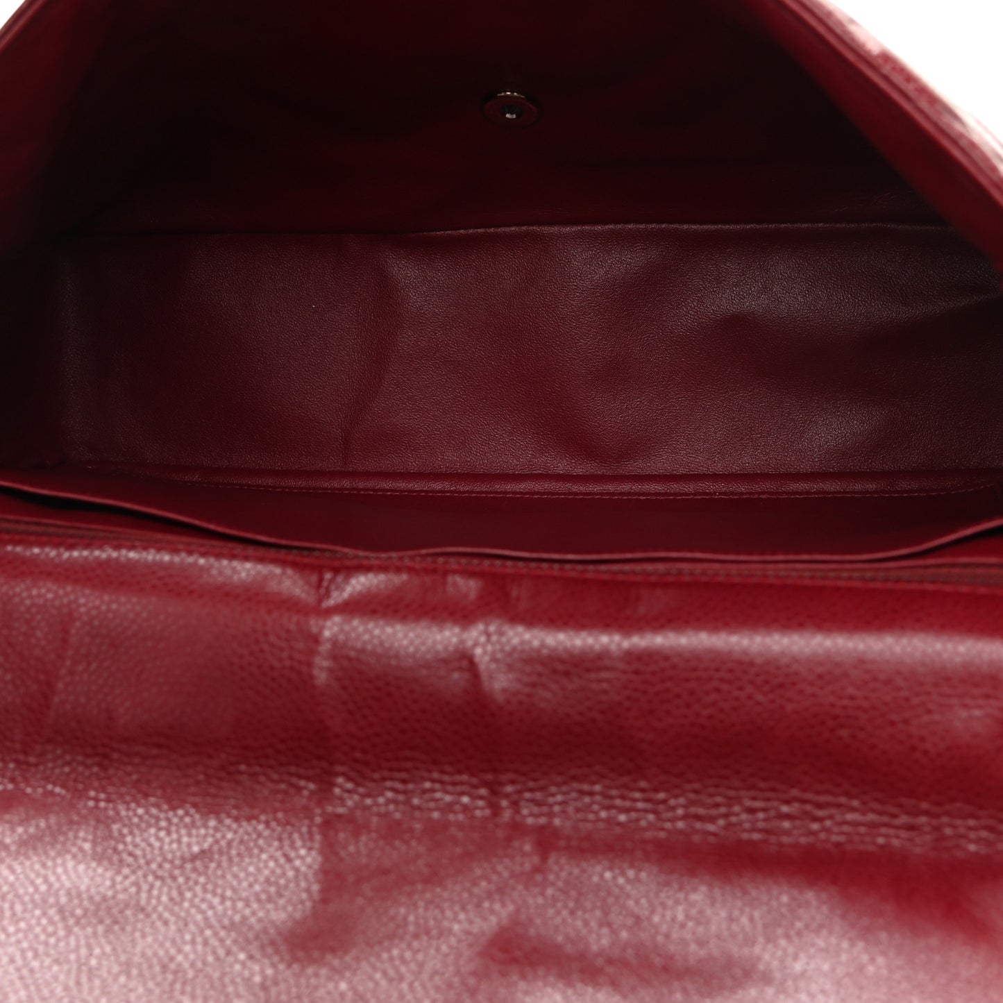 Caviar Quilted Maxi Single Flap Dark Red